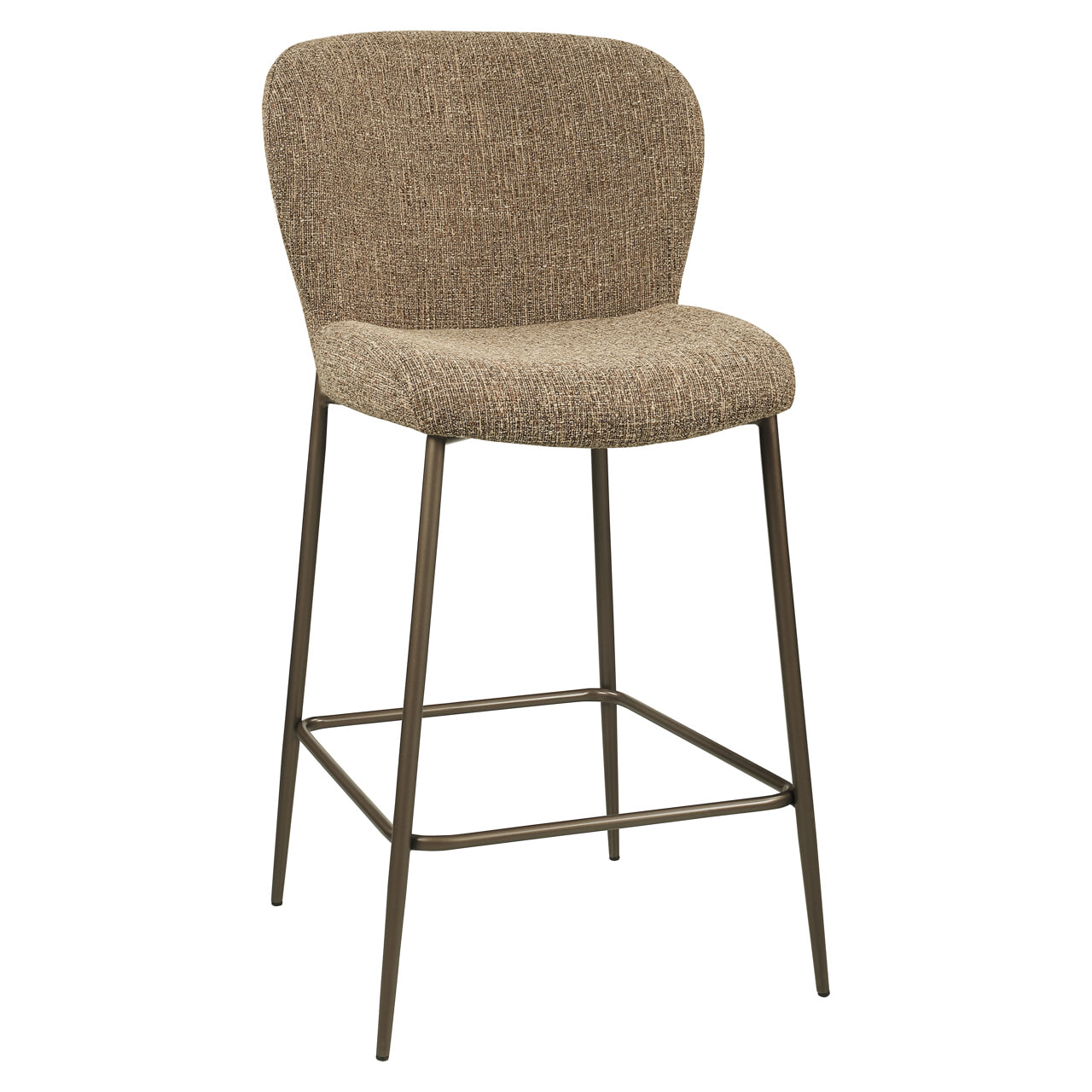 Richmond Barstoel Odarby Tweed - Brown (zithoogte 67cm) | Richmond Interiors