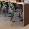 Richmond Barstoel Pullitzer Labyrinth - Moss (zithoogte 69cm) | Richmond Interiors