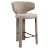 Richmond Barstoel Viola Chunky - Mocca (zithoogte 68cm) | Richmond Interiors