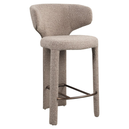 Richmond Barstoel Viola Chunky - Mocca (zithoogte 68cm) | Richmond Interiors