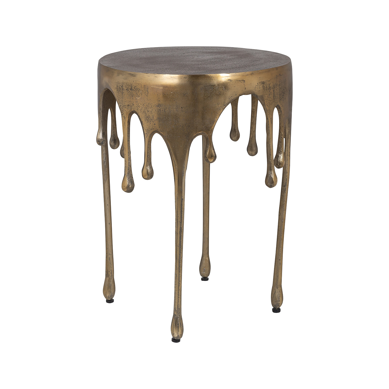 Richmond Bijzettafel Carly 43cm - Brushed Gold - Rond | Richmond Interiors