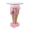 Richmond Bijzettafel Ice Ø48cm - Roze - Rond | Richmond Interiors