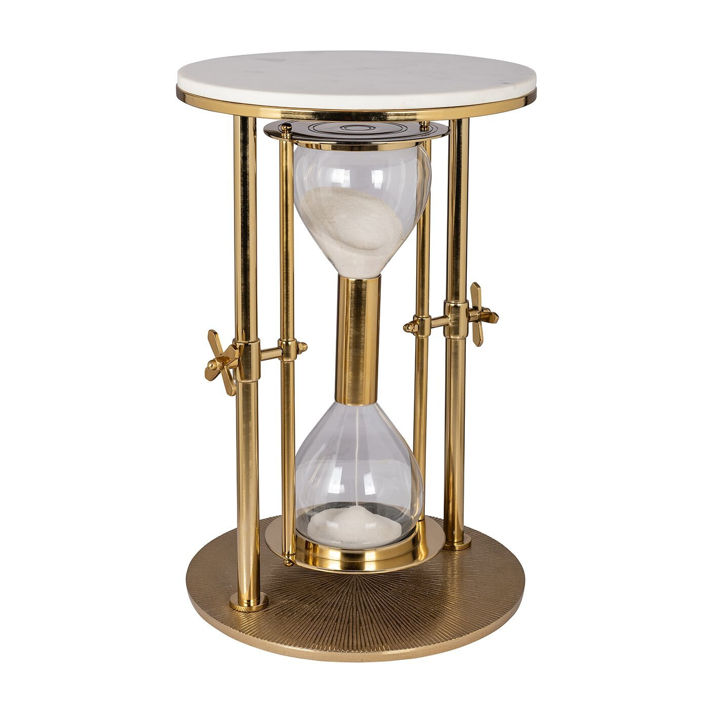 Richmond Bijzettafel Tempus Marmer en glas