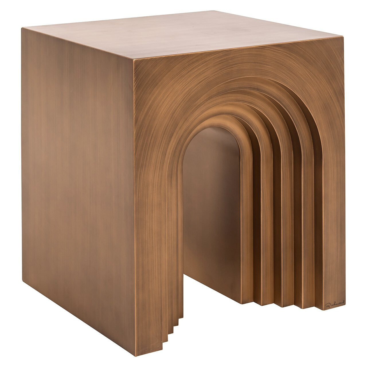 Richmond Bijzettafel Vevey 50 x 50cm - Brushed Gold - Vierkant | Richmond Interiors