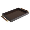 Richmond Dienblad Charley 38 x 25cm - Donkerbruin | Richmond Interiors
