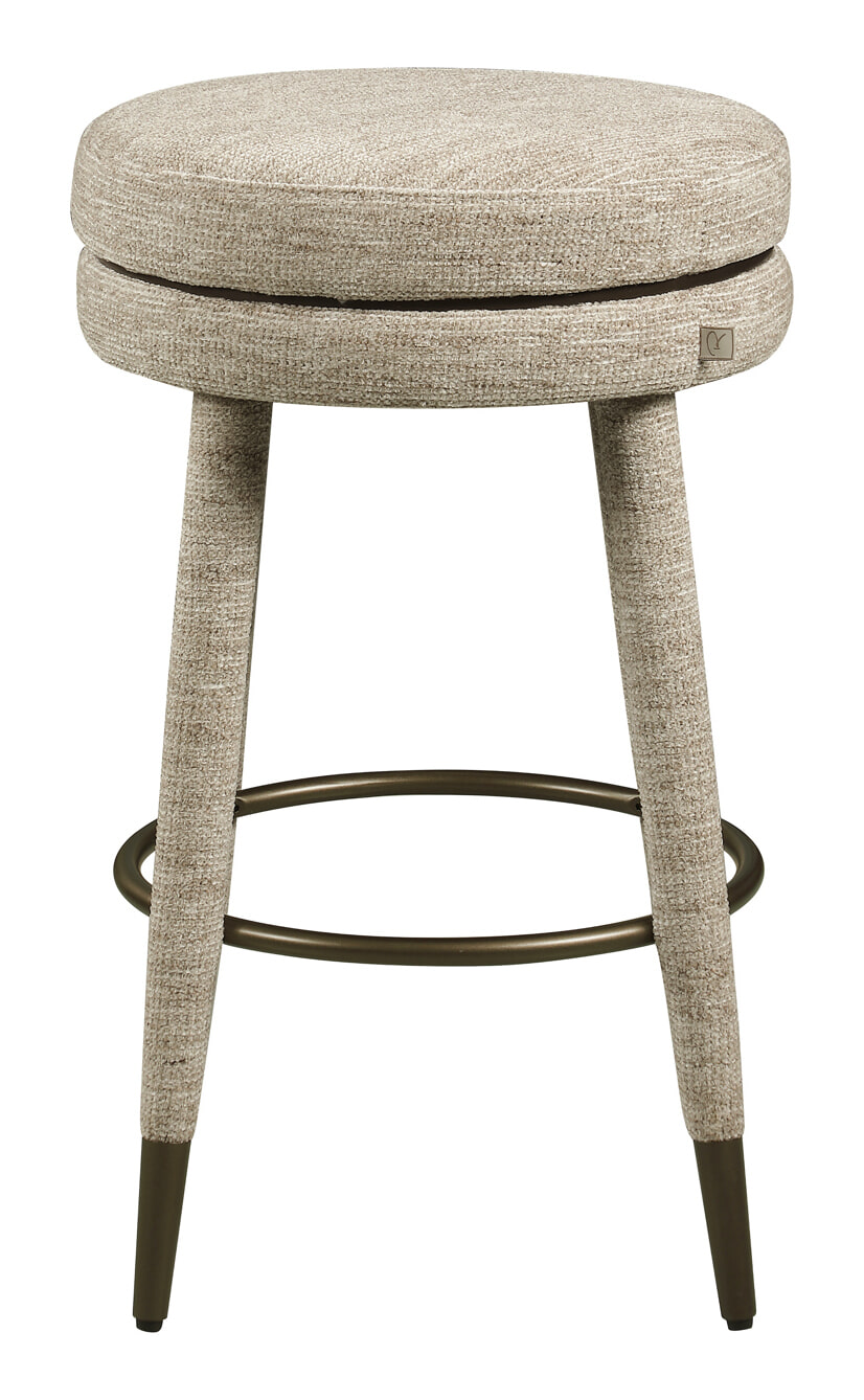 Richmond Draaibare Barkruk Tenashar Softweave stof - Naturel (zithoogte 68cm) | Richmond Interiors