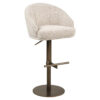 Richmond Draaibare Barstoel Beverly Fancy stof - Natural (zithoogte 58-83cm) | Richmond Interiors
