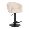 Richmond Draaibare Barstoel Nikki Chenille - Beige (zithoogte 61-86cm) | Richmond Interiors