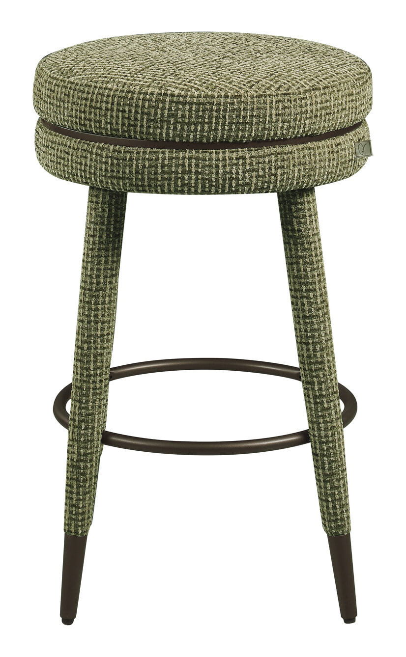 Richmond Draaibare Barstoel Tenashar Blockweave - Groen (zithoogte 68cm) | Richmond Interiors