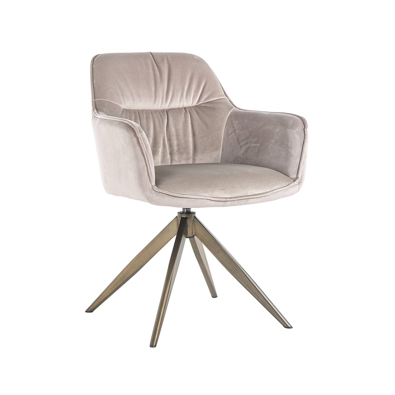 Richmond Draaibare Eetkamerstoel Aline Velvet - Khaki | Richmond Interiors