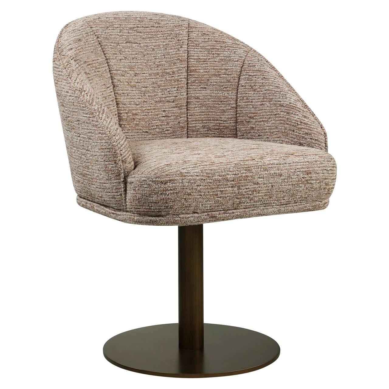 Richmond Draaibare Eetkamerstoel Beverly Linear - Mocca | Richmond Interiors
