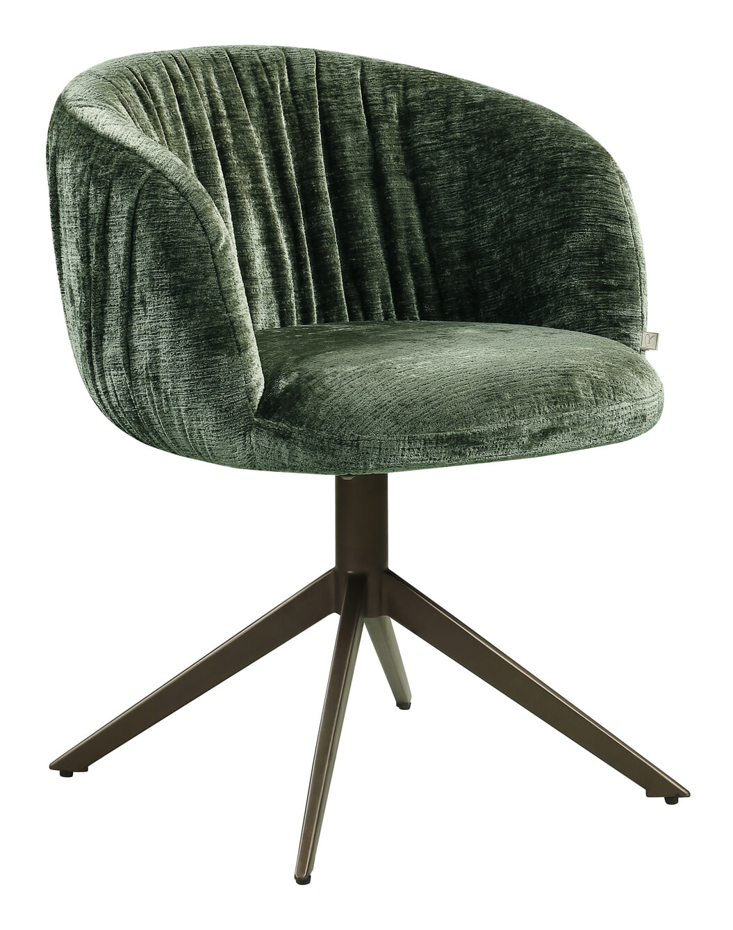 Richmond Draaibare Eetkamerstoel Cassi Chenille - Sage | Richmond Interiors