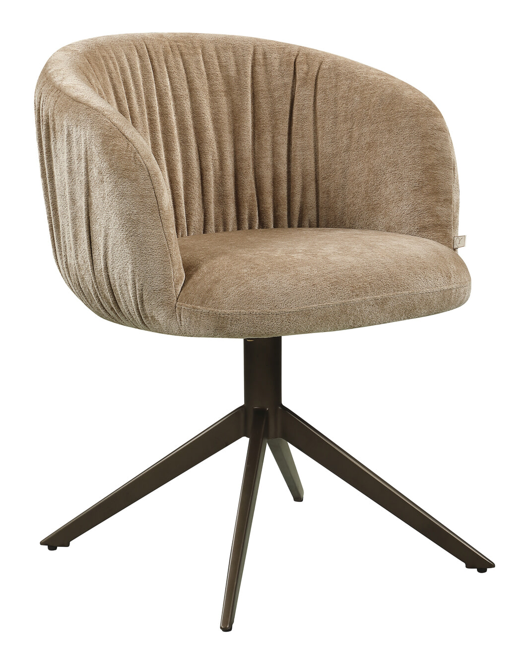 Richmond Draaibare Eetkamerstoel Cassi Soft stof - Zand | Richmond Interiors