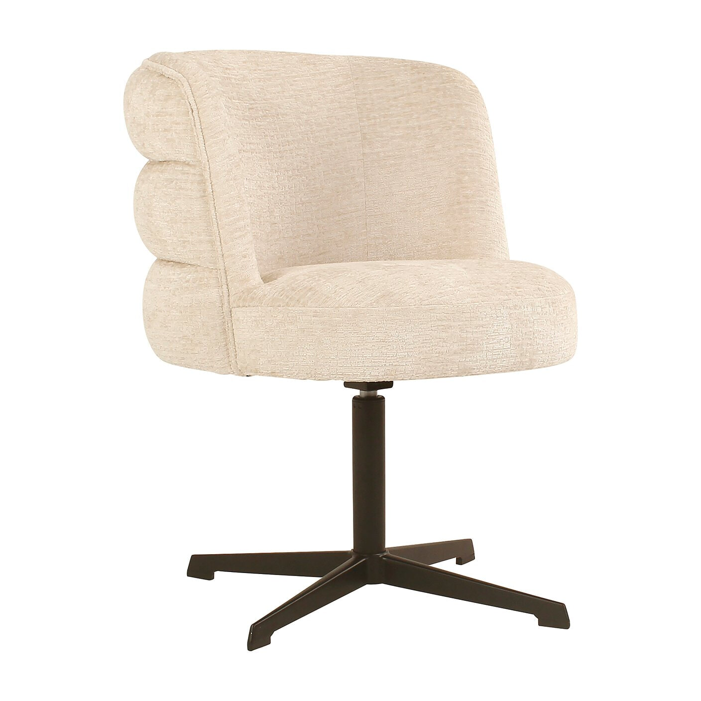 Richmond Draaibare Eetkamerstoel Chadwick Fusion - Crème | Richmond Interiors