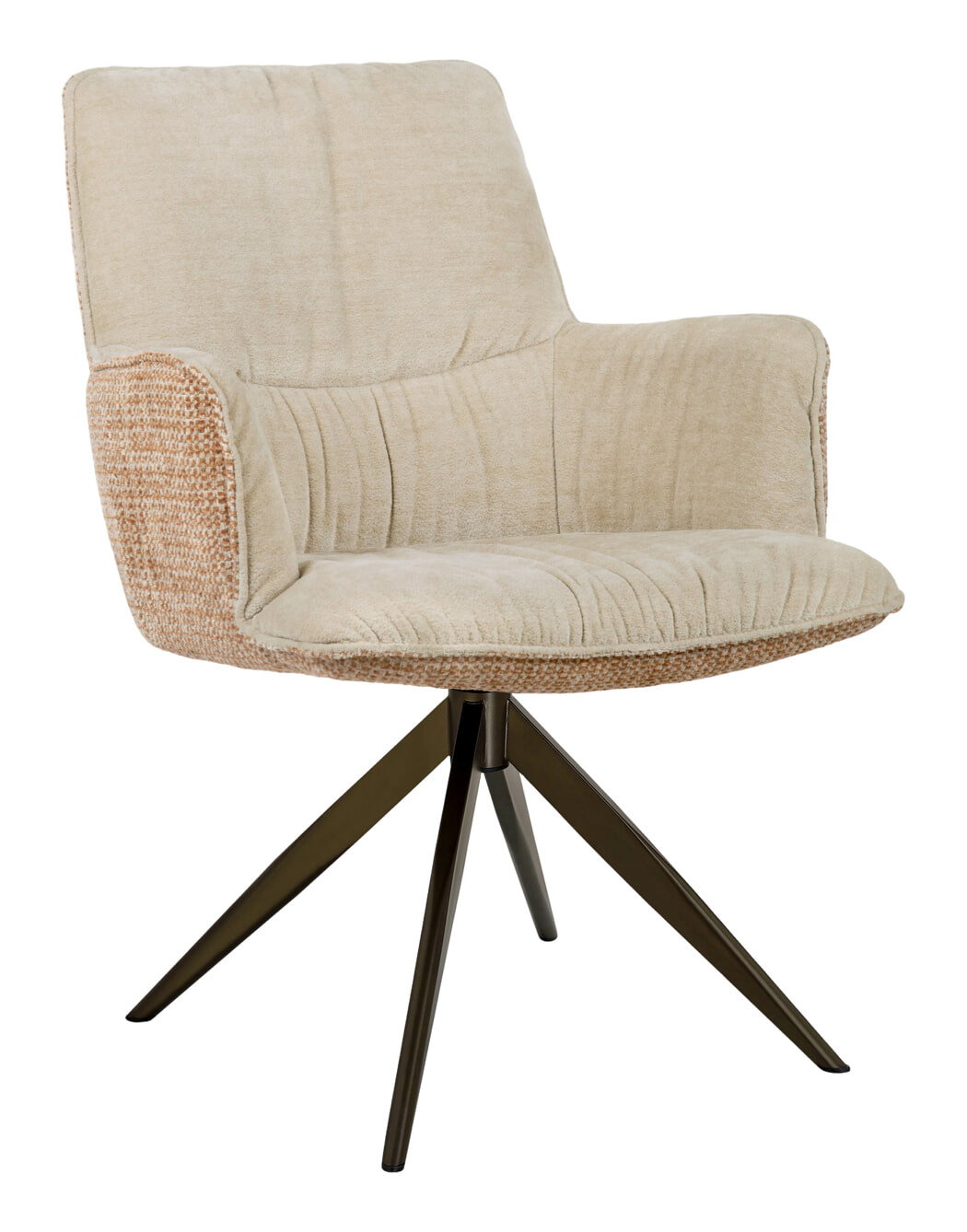 Richmond Draaibare Eetkamerstoel Chase Jacquard - Ginger | Richmond Interiors