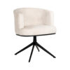 Richmond Draaibare Eetkamerstoel Cheyenne Chenille - Off White | Richmond Interiors