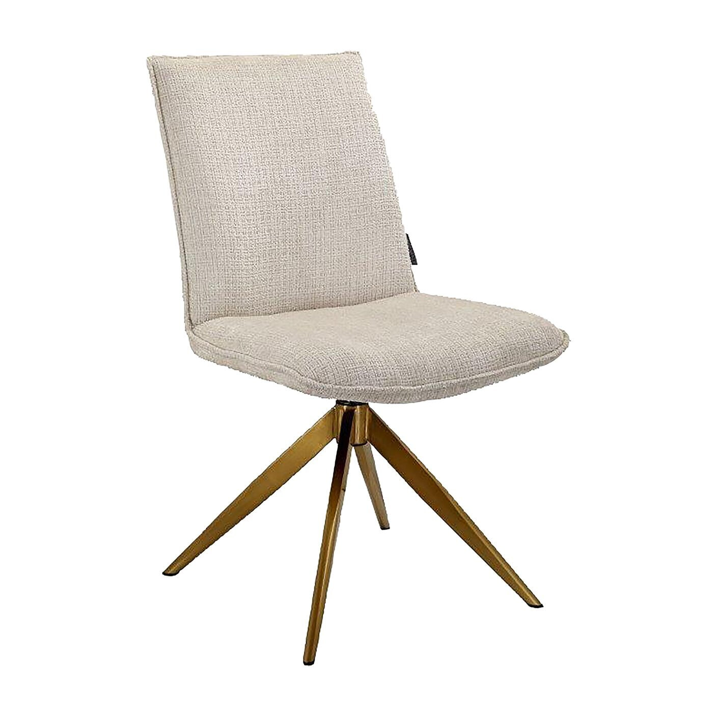 Richmond Draaibare Eetkamerstoel Dakota Chenille - Beige | Richmond Interiors