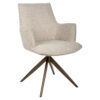 Richmond Draaibare Eetkamerstoel Dakota Chunky stof - Natural | Richmond Interiors