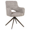Richmond Draaibare Eetkamerstoel Ginerva Tweed stof - Earth | Richmond Interiors