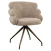 Richmond Draaibare Eetkamerstoel Kayla Boldweave - Mocca | Richmond Interiors