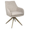 Richmond Draaibare Eetkamerstoel Lisonne Cayenne stof - Brown | Richmond Interiors