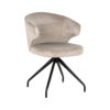 Richmond Draaibare Eetkamerstoel Milly Velvet - Khaki | Richmond Interiors