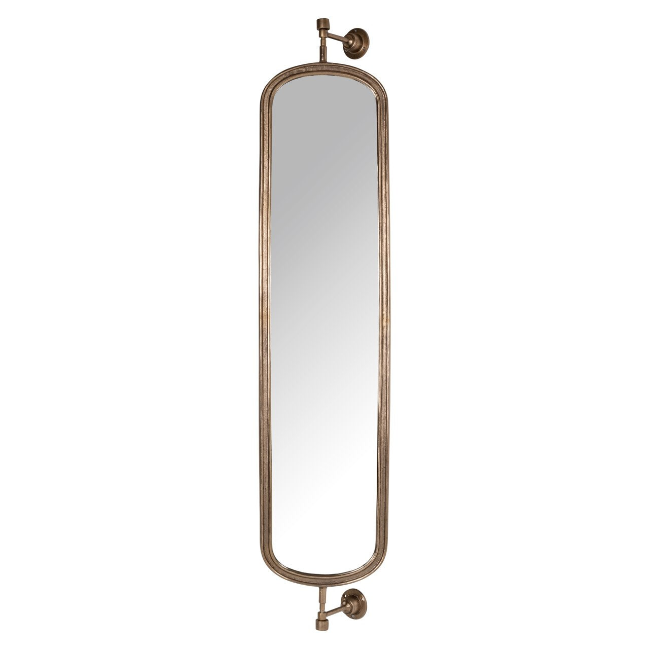 Richmond Draaibare Spiegel Hasting 192 x 41cm - Brass Antique - Ovaal - Passpiegel | Richmond Interiors