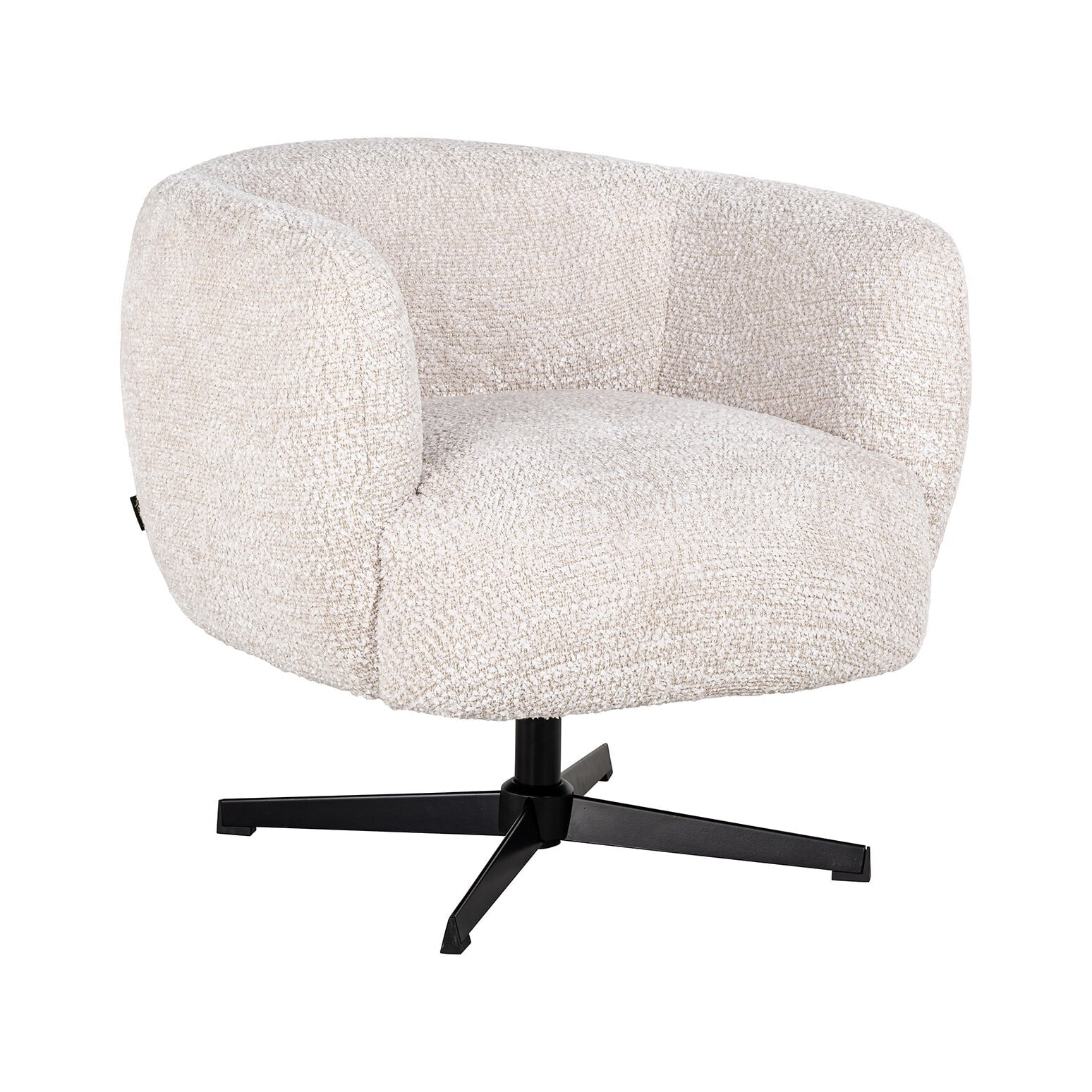Richmond Draaifauteuil Estelle Chenille - Crème | Richmond Interiors