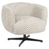 Richmond Draaifauteuil Estelle Chevron - Sand | Richmond Interiors