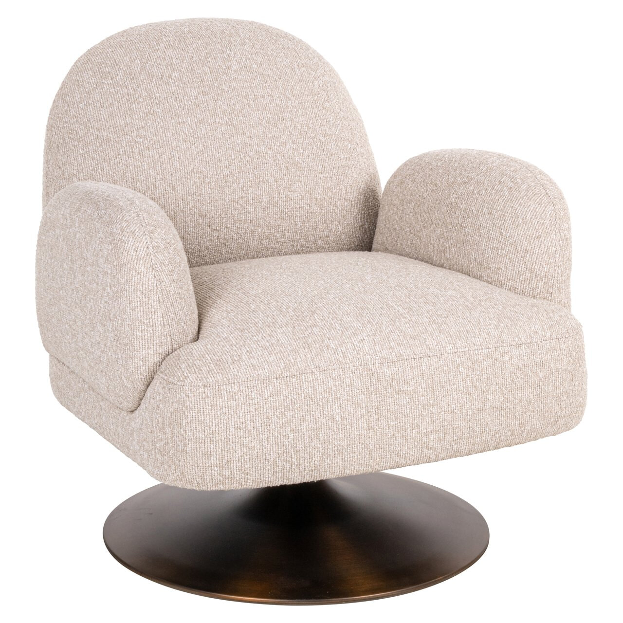 Richmond Draaifauteuil Kagney Bouclé - Bisque | Richmond Interiors