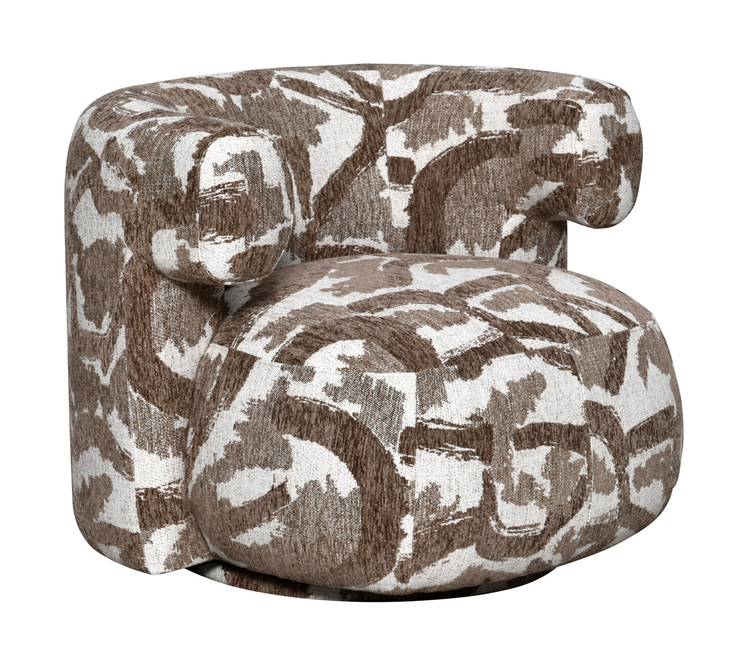 Richmond Draaifauteuil Talley Nature stof - Bruin | Richmond Interiors