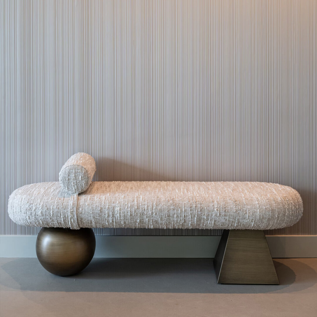 Richmond Eetkamerbank Geneva 148cm - Beige | Richmond Interiors