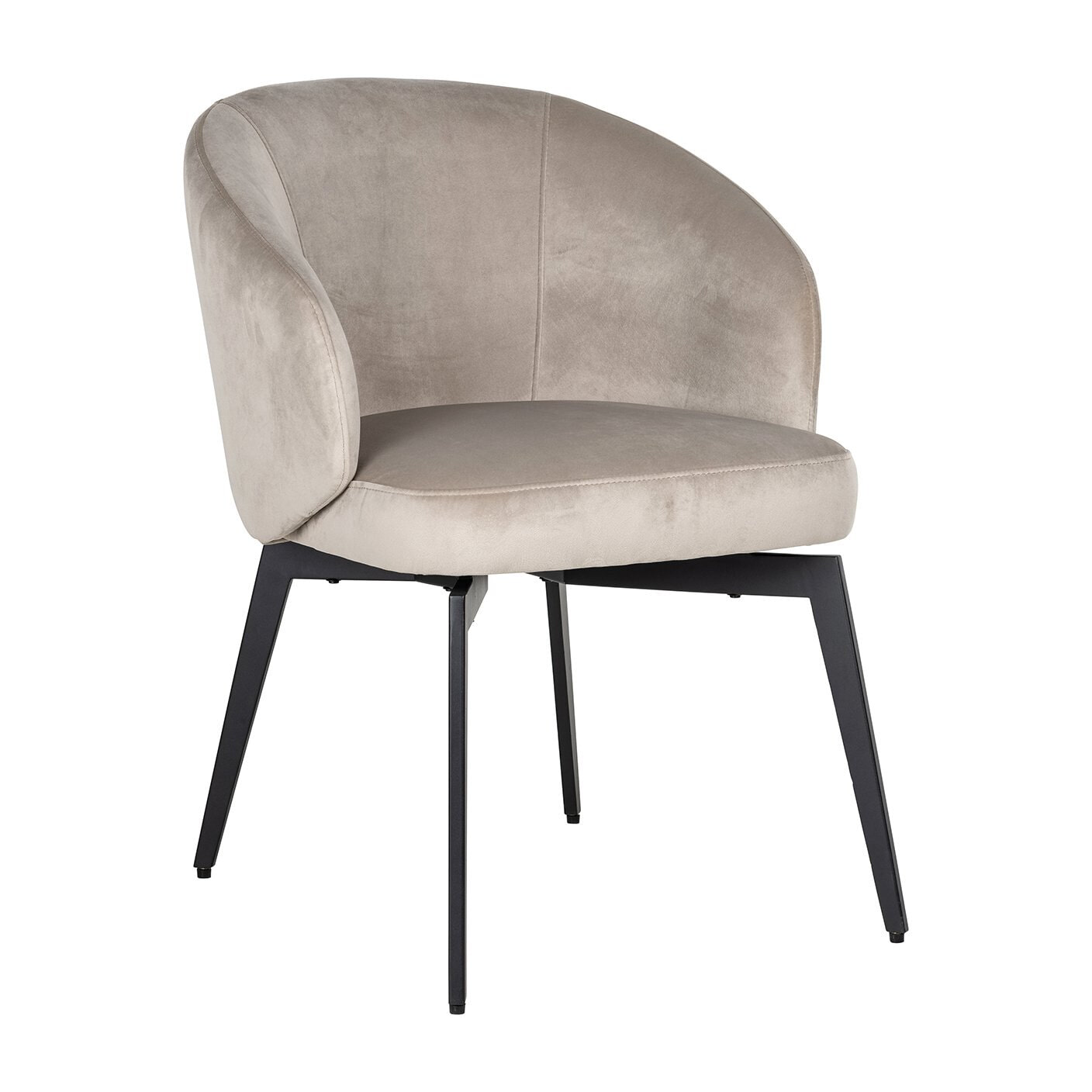 Richmond Eetkamerstoel Amphara Velvet - Khaki | Richmond Interiors