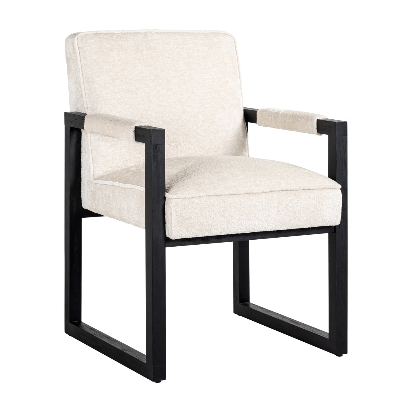 Richmond Eetkamerstoel Beck Chenille - Wit | Richmond Interiors