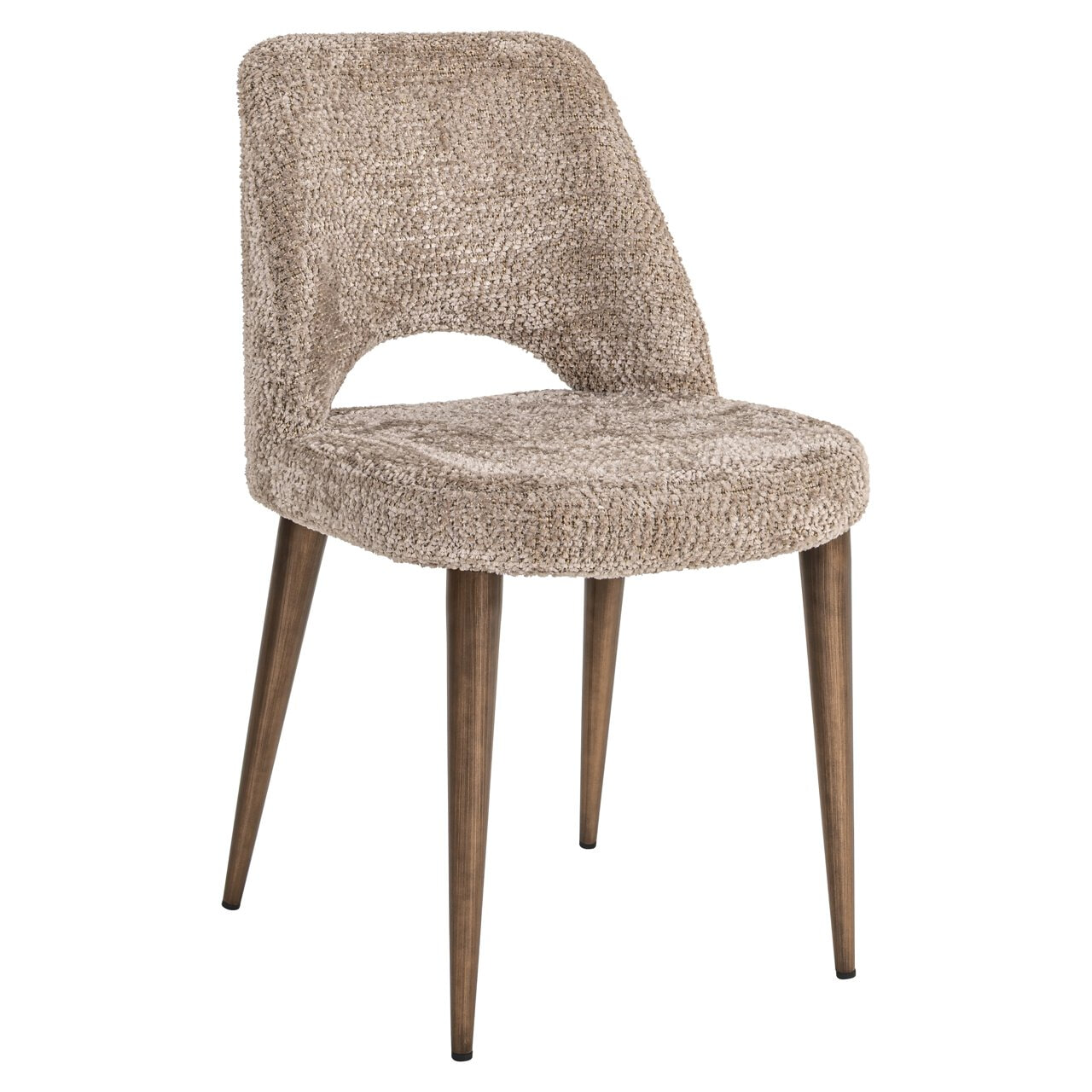 Richmond Eetkamerstoel Delphine Chenille - Naturel | Richmond Interiors
