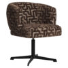 Richmond Eetkamerstoel Dinan Labyrinth - Brown | Richmond Interiors