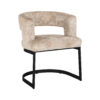 Richmond Eetkamerstoel Ellis Chenille - Beige | Richmond Interiors