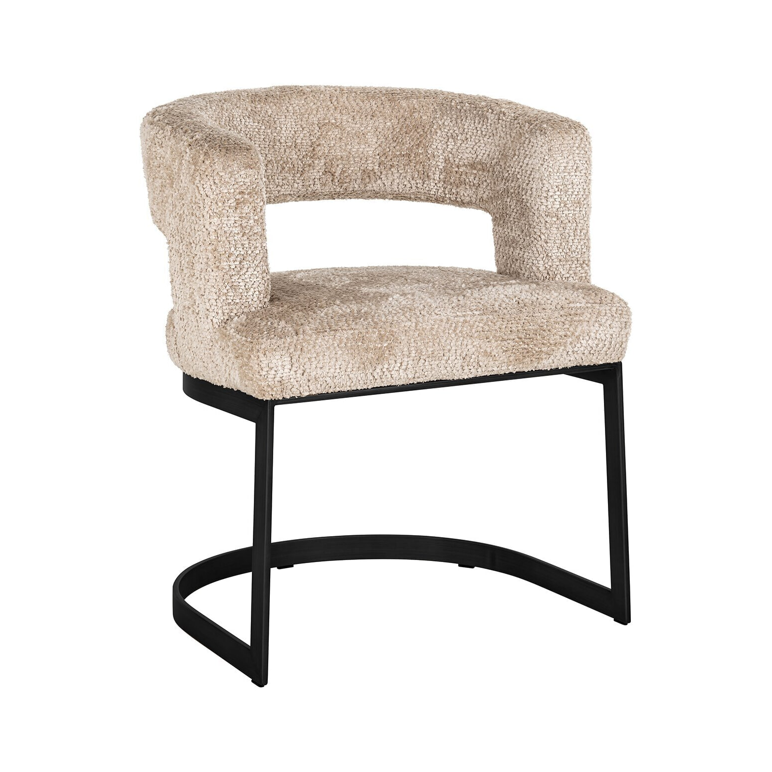 Richmond Eetkamerstoel Ellis Chenille - Beige | Richmond Interiors