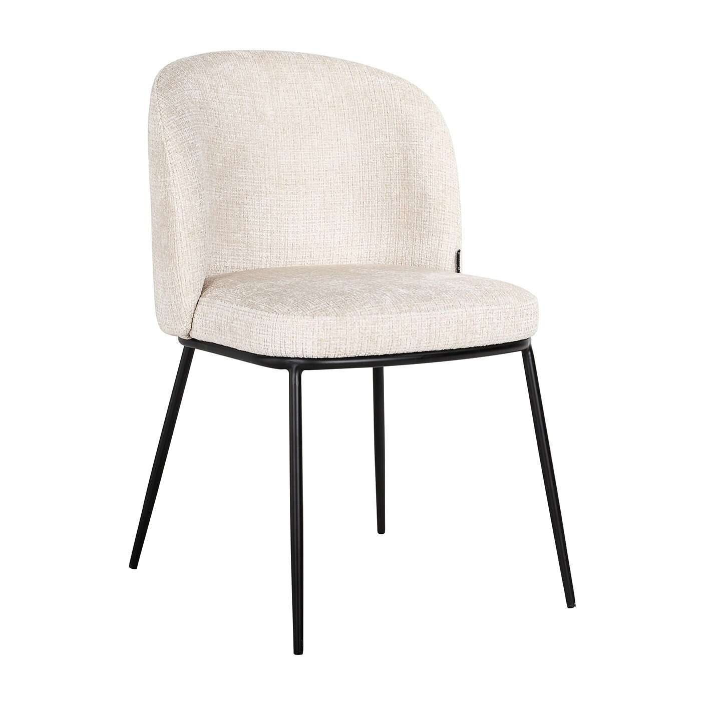 Richmond Eetkamerstoel Elvi Chenille - Beige | Richmond Interiors