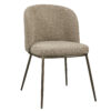 Richmond Eetkamerstoel Elvi Chunky stof - Mocca | Richmond Interiors