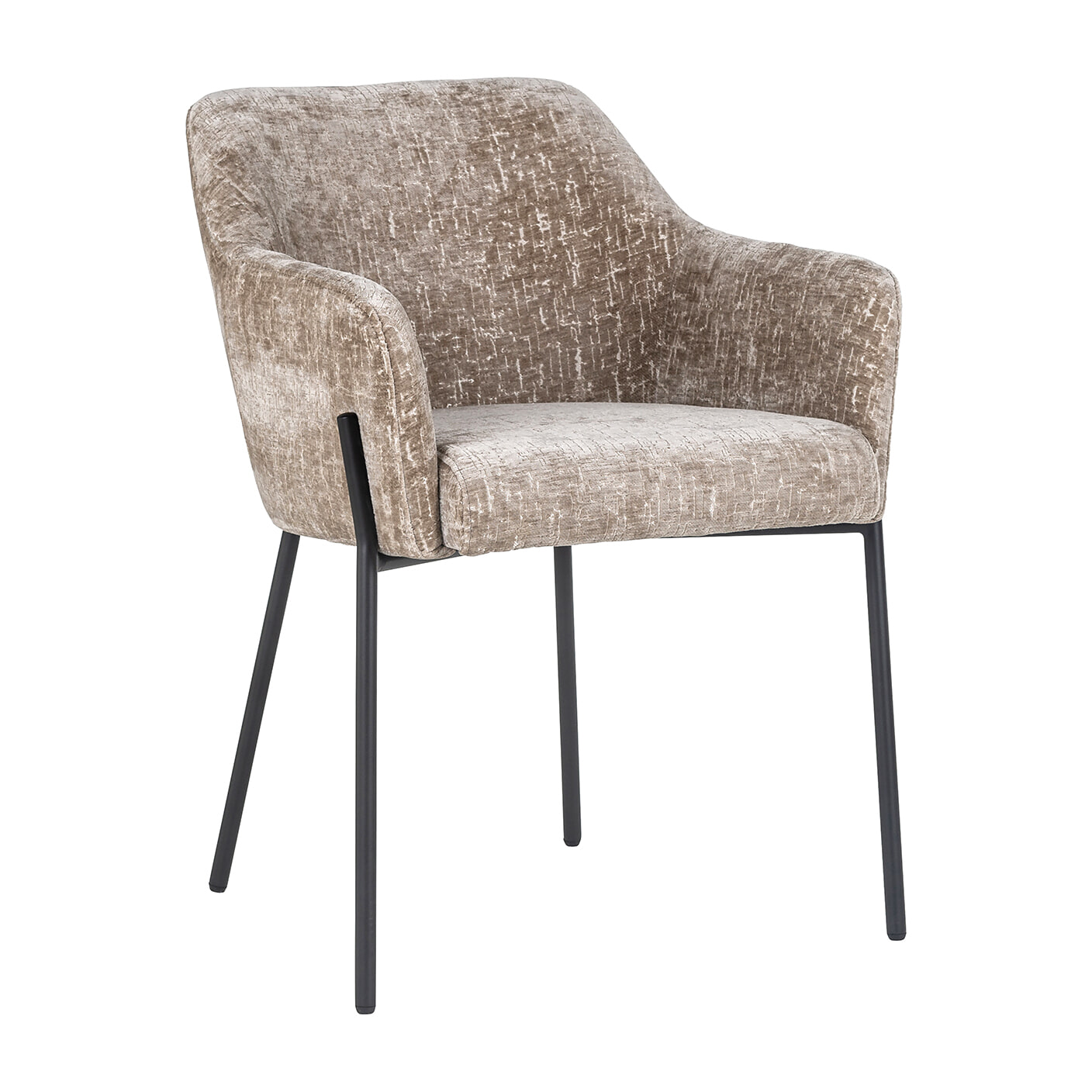 Richmond Eetkamerstoel Fay Chenille - Shitake | Richmond Interiors
