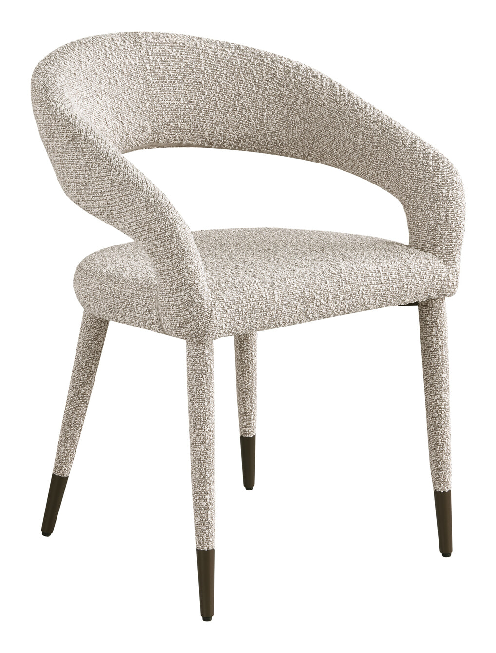 Richmond Eetkamerstoel Gia Chunky stof - Naturel | Richmond Interiors