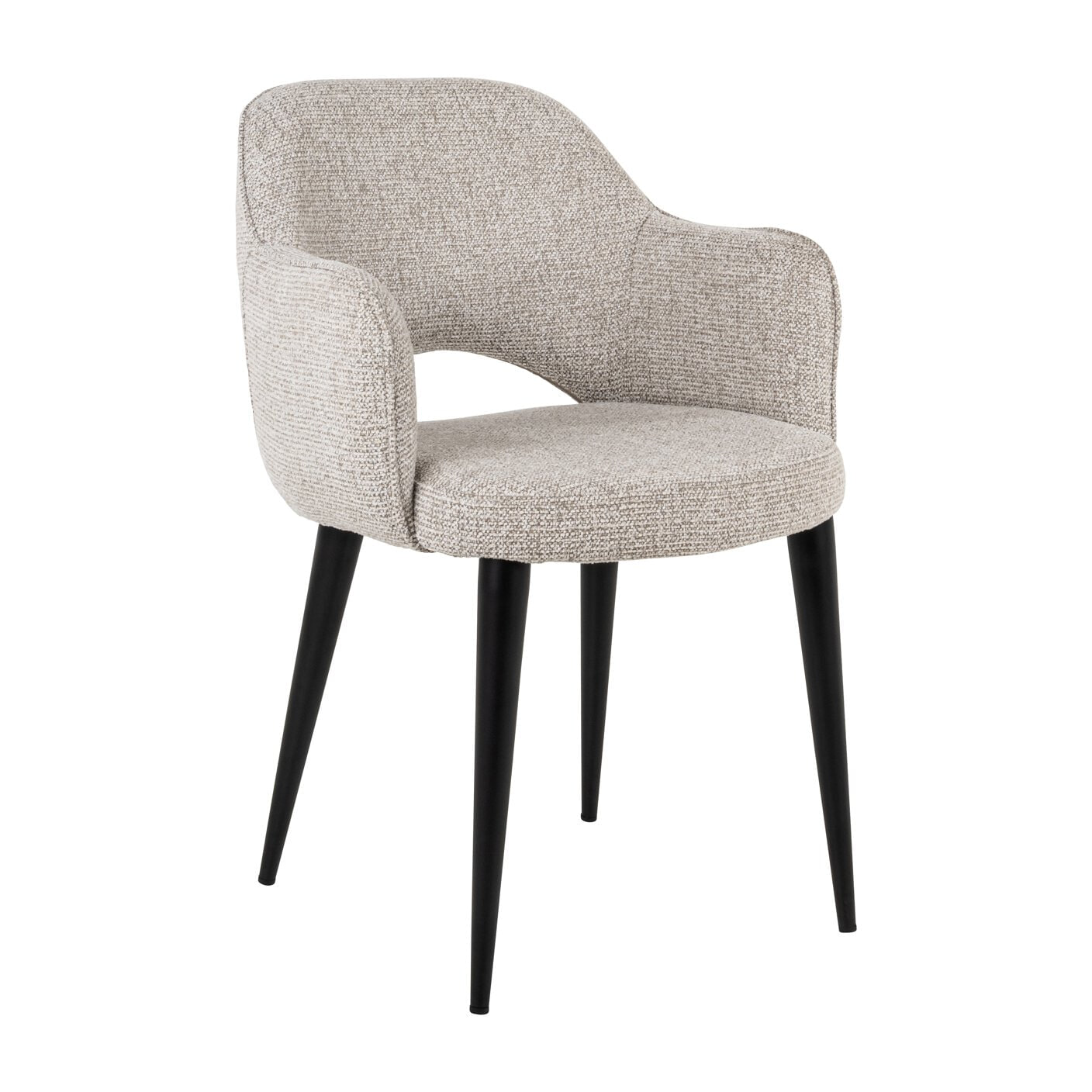 Richmond Eetkamerstoel Giovanni Geweven stof - Naturel | Richmond Interiors