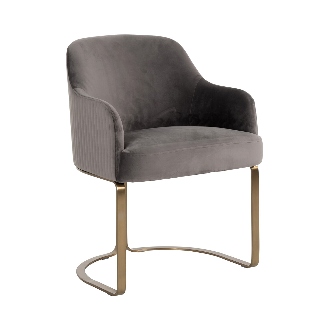 Richmond Eetkamerstoel Hadley Velvet - Stone | Richmond Interiors
