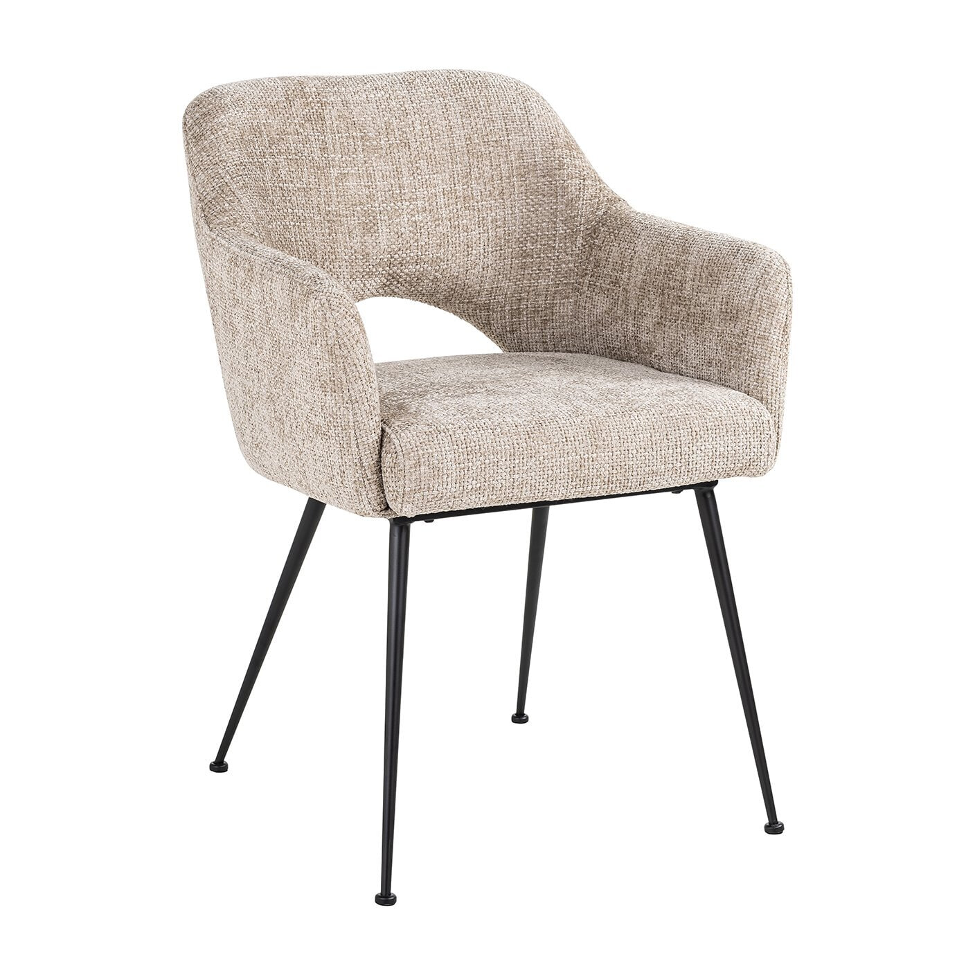 Richmond Eetkamerstoel Jenthe Chenille - Desert | Richmond Interiors