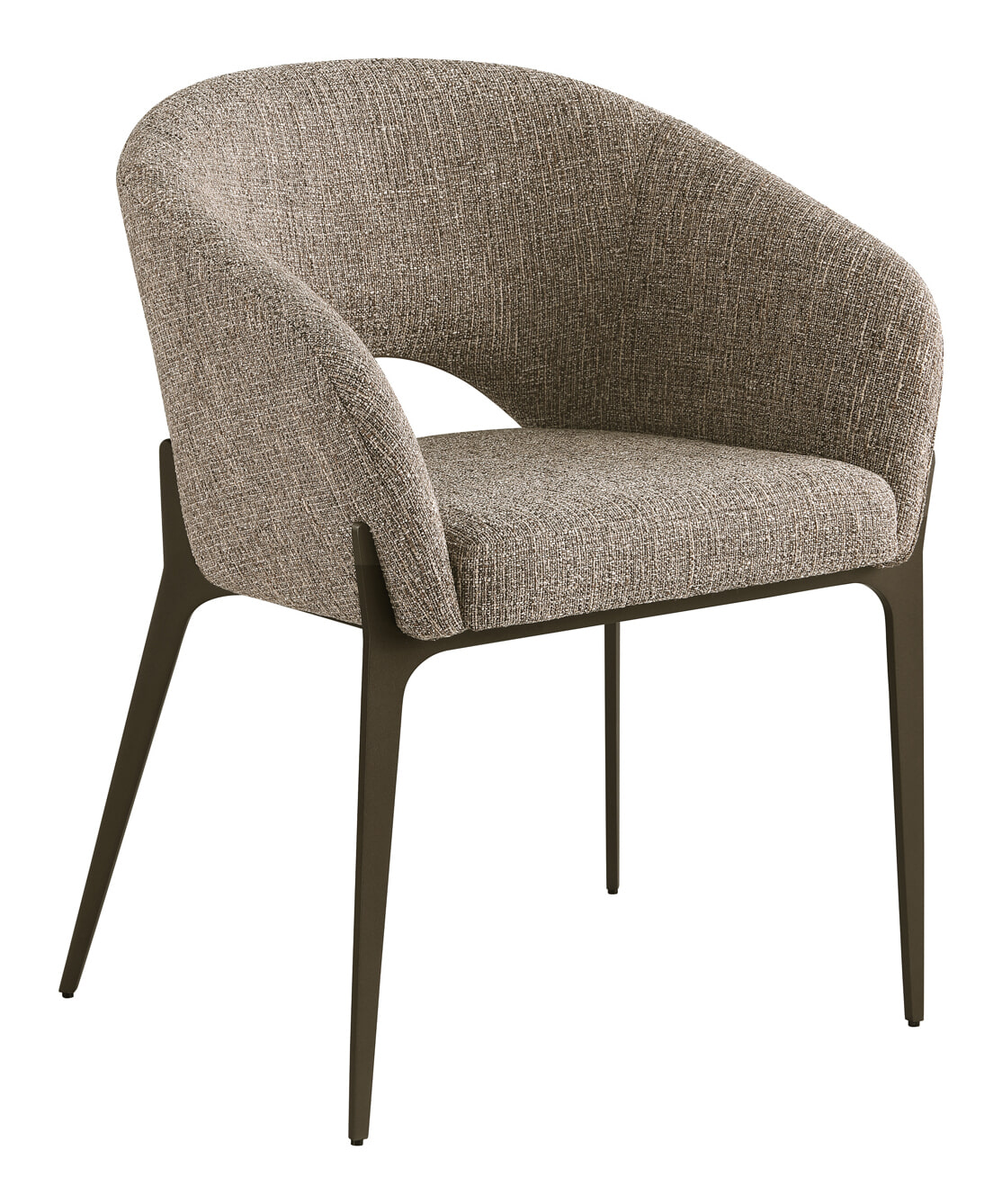 Richmond Eetkamerstoel Kenzi Tweed - Bruin | Richmond Interiors