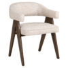 Richmond Eetkamerstoel Mori Tweed en hout - Cream | Richmond Interiors