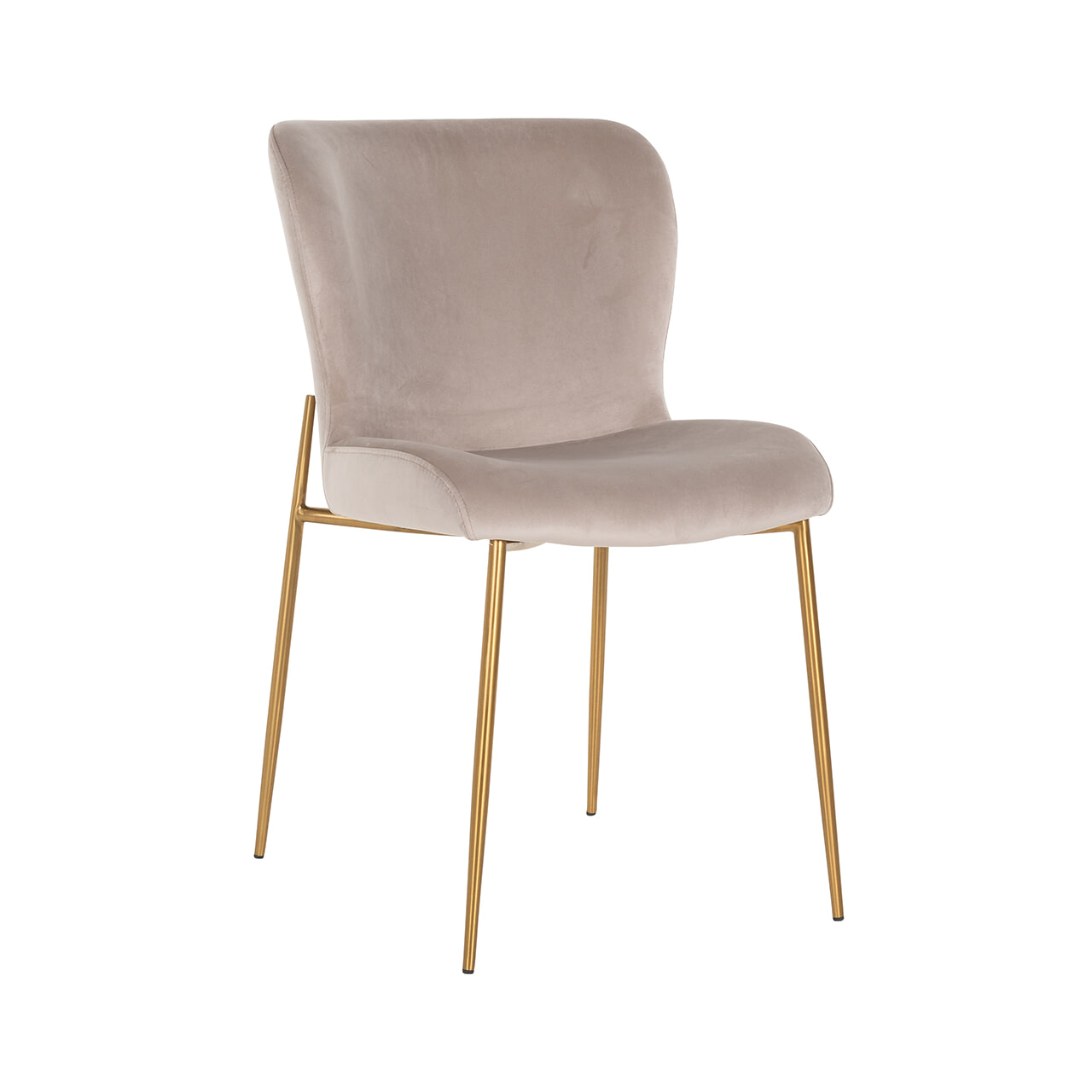 Richmond Eetkamerstoel Odessa Velvet - Khaki | Richmond Interiors