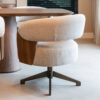 Richmond Eetkamerstoel Pollux Lodge stof en walnootlook - Desert | Richmond Interiors