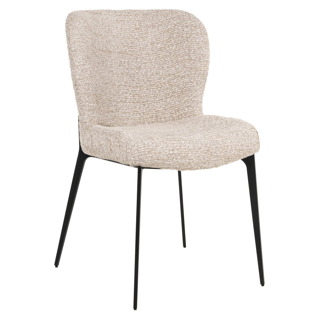 Richmond Eetkamerstoel Sergio Linear stof - Naturel | Richmond Interiors